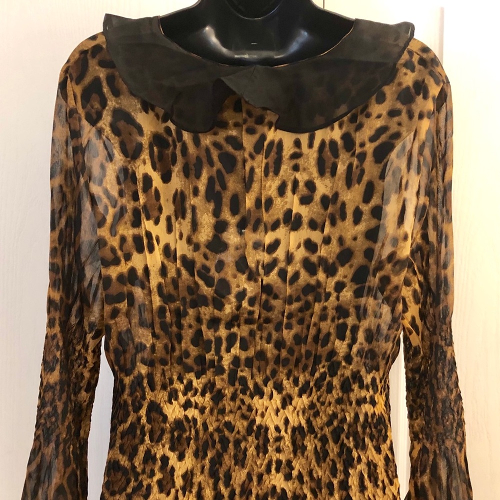 Jerry T Leopard Ruffle Tunic Dress - Picture 5 of 6